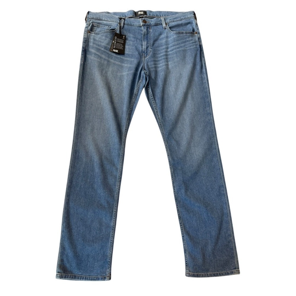 Paige Federal Slim Straight Jeans Perkins Blue Transcend Denim Men's 38 NWT